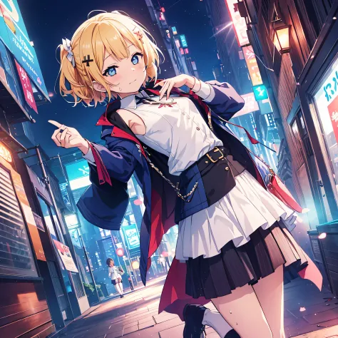 beautiful boy, {{{{{one person is depicted}}}}}, {{{{{berry berry short hair}}}}},{{{{{Anime woman with blonde side tails and bl...