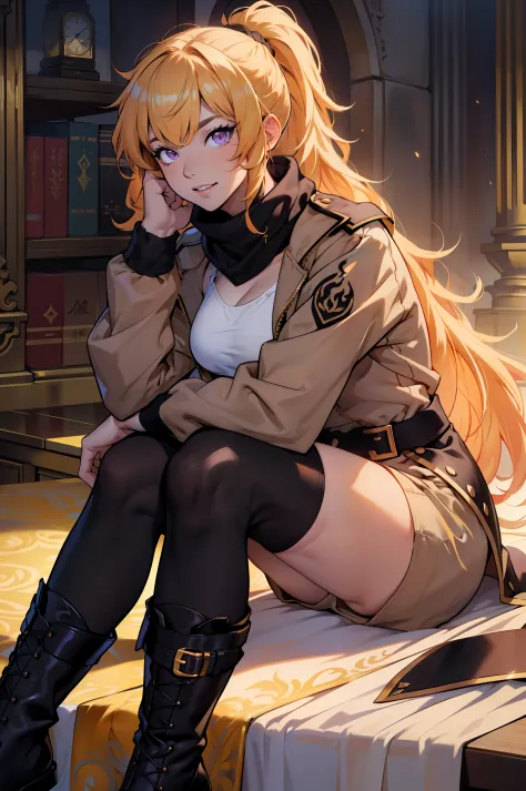 Yang Xiao Long, melhor qualidade)), ((obra-prima)), (altamente detalhado:1.3), a 30 years old woman with a mischievous and sexy ...