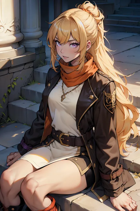 Yang Xiao Long, melhor qualidade)), ((obra-prima)), (altamente detalhado:1.3), a 30 years old woman with a mischievous and sexy ...