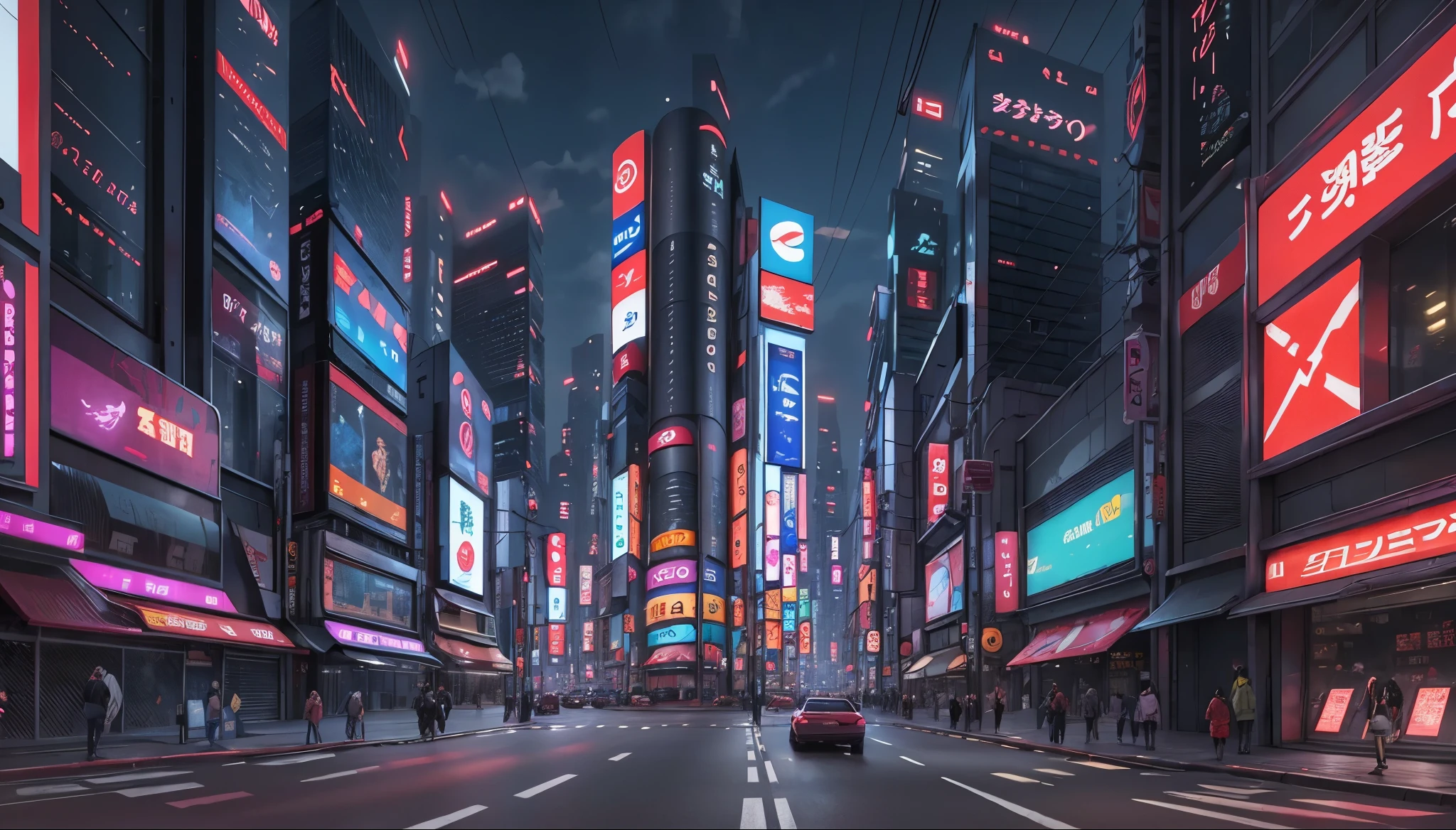 Make a hyperrealistic and ultra detailed image of Tokyo as if it were ...