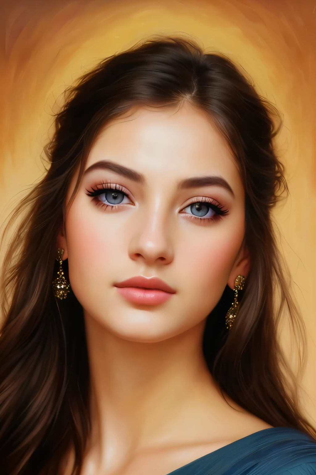 (best quality,8k:1.2),(regenerate:1.1),(keep same eyes:1.1),detailed eyes,realistic face,beautiful lips,vivid colors,studio lighting,medium:oil painting,girl with long eyelashes,soft background,textured brushstrokes,highres,HDR, same format