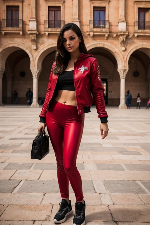 leggins rojos