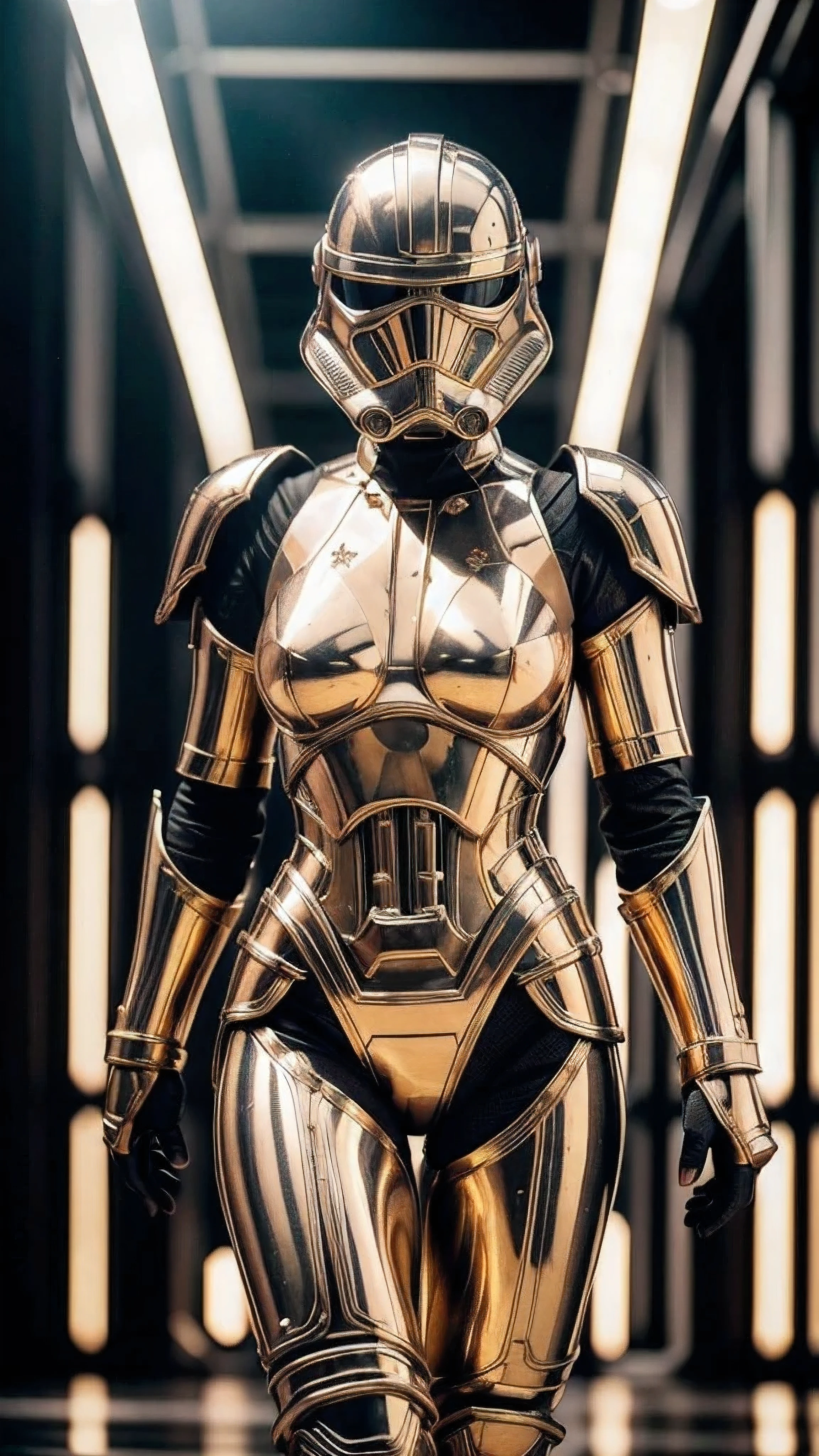 Amanda Seyfried in Star wars Stormtrooper armor, glowing lights, (dynamic pose), (hyper realistic:1.4), (realistic:1.3), (best quality real texture skin), full body, (Cinematic Light), highly detailed skin, skin pores, (highly detailed face:1.1), (highly detailed eyes:1.1), realistic pupils, (perfect anatomy:1.1), (perfect proportions:1.1), (photography:1.1), (photorealistic:1.1), volumetric lighting, dynamic lighting, real shadows, (highres:1.1), sharp focus, daylight, (realistic, hyperrealistic:1.4), intricate, high detail, dramatic, subsurface scattering, big depth of field, vivid, polished, sharpened, ((full Sharp)), (extremely absurdres),8k hdr