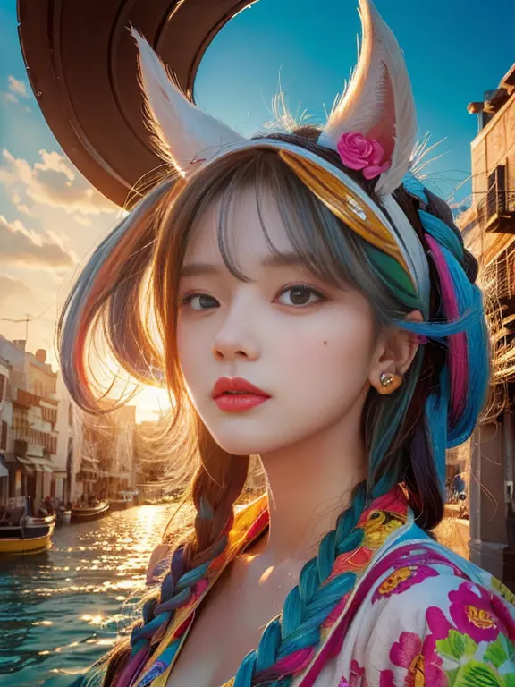 (highest quality,16K,masterpiece),(bright, Colorful and vivid illustrations with high saturation),(surreal and highly detailed),...