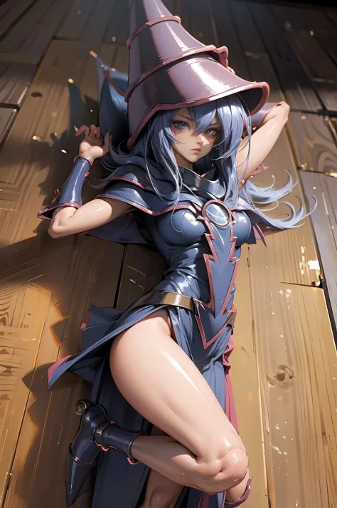 dark magician gils nude . coqueta. sexy. hot. pose de magia