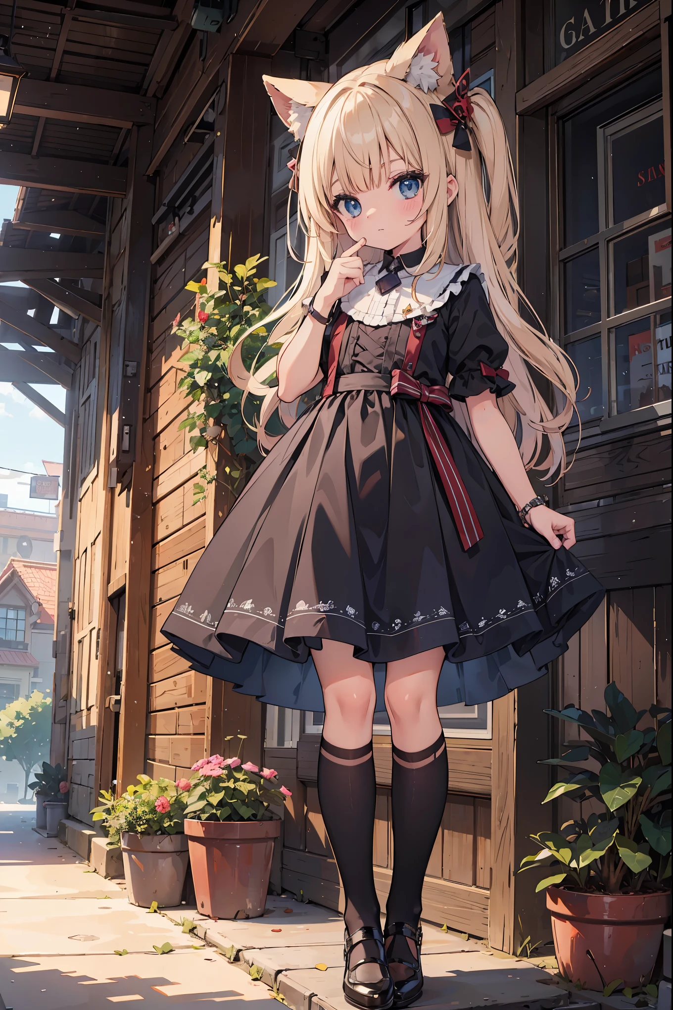 absurd, absolute resolution, incredibly absurd, super high quality, super detailed, official art, unity 8k wall, masterpiece
BREAK
One , innocent, little devil, small and young toddler, blush