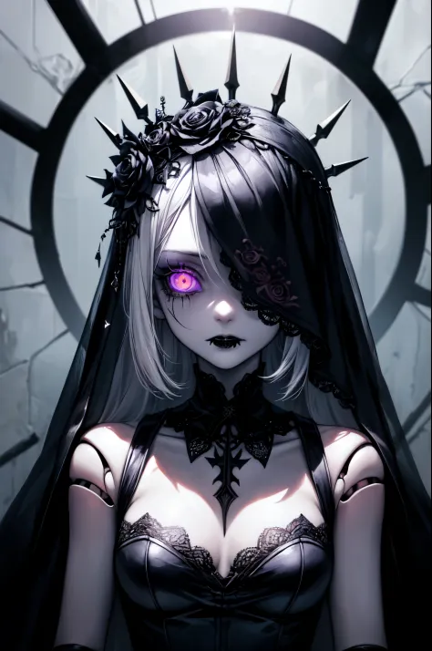 ((ultra-detailed)), ((illustration)), (beautiful detailed eyes), beautiful, amazing, detailed eyes, (((masterpiece))), (realistic:0.5), best quality, female, solo_focus, ,insanevoid, glowing eyes, extra eyes, horror \(theme\),doll joints, ((lifeless eyes))...