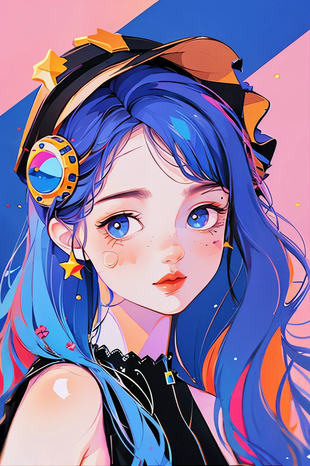 yxycolor，1girll， Painting，Vector graphics