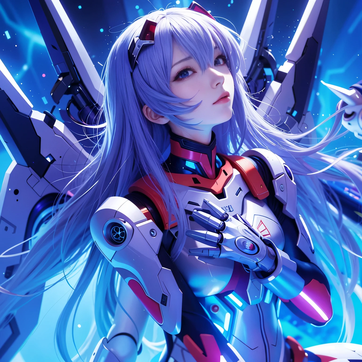 Woman with long hair and two guns wearing futuristic suit, Best Anime 4K Kona-chan Wallpaper, anime style 4k, anime art wallpaper 4k, anime art wallpaper 4k, anime wallpaper 4k, anime wallpaper 4k, ultra hd anime wallpaper, anime art wallpaper 8k, 4k anime wallpaper, anime manga robot!! anime girl