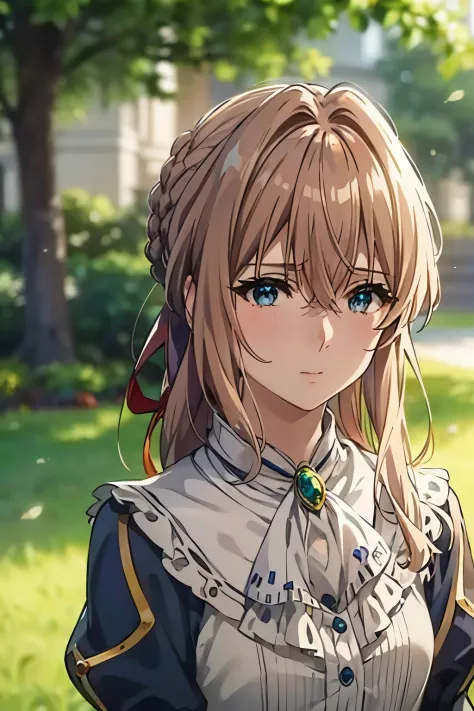 master piece, best quality, ultra high resolution, highest quality, anime style, best writing, beautiful face, violet evergarden...