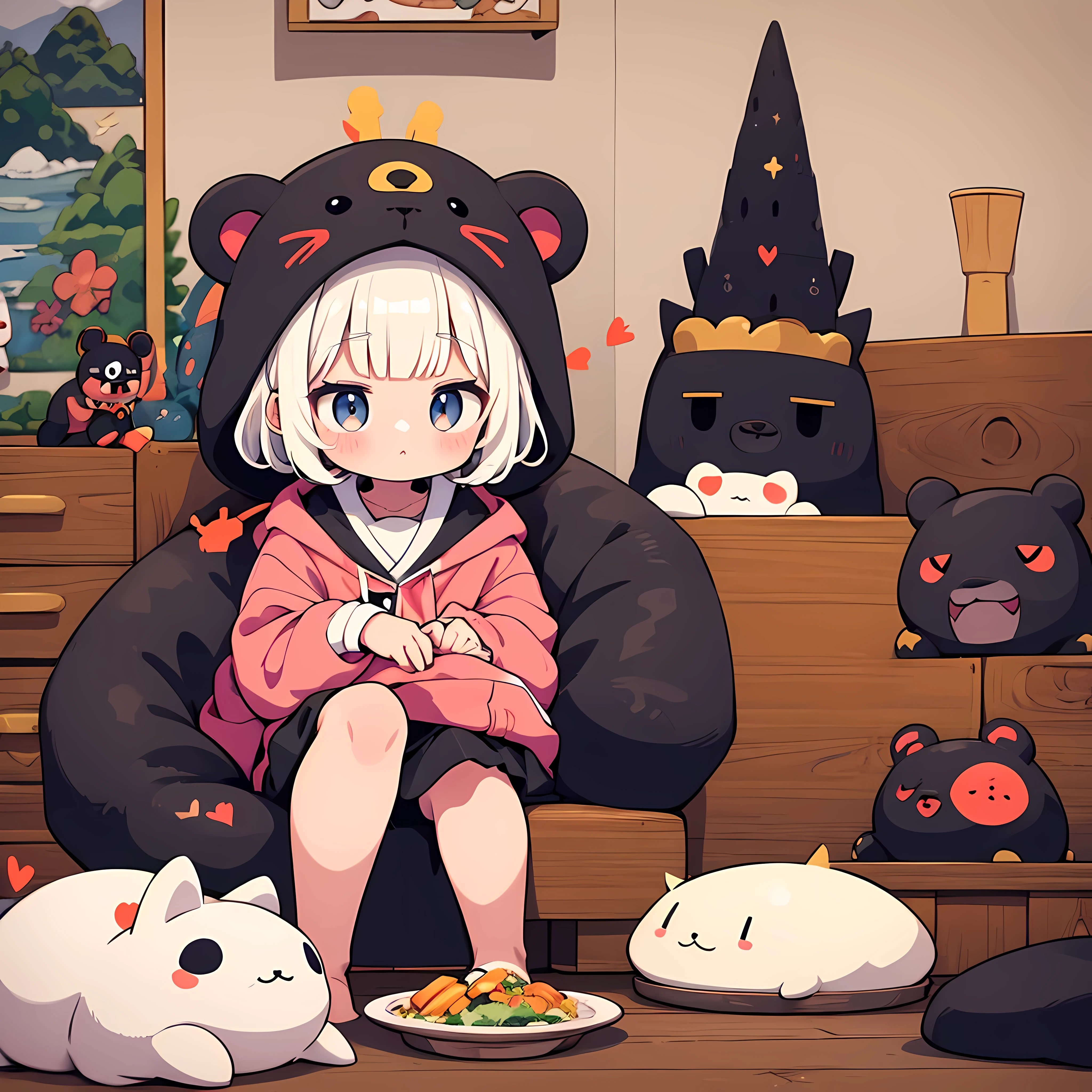 visiter Kumamoto、jolie fille、visage heureux、Château de Kumamoto、Kumamon、peau brune、oeuvre、qualité supérieure、Qualité image supérieure, mignonne, heureux, Jeune fille, grands yeux