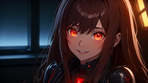 ((Best quality)), ((masterpiece)), (detailed:1.4), 3D, an image of a beautiful cyberpunk female, Yandere , Yandere Face , Trance...