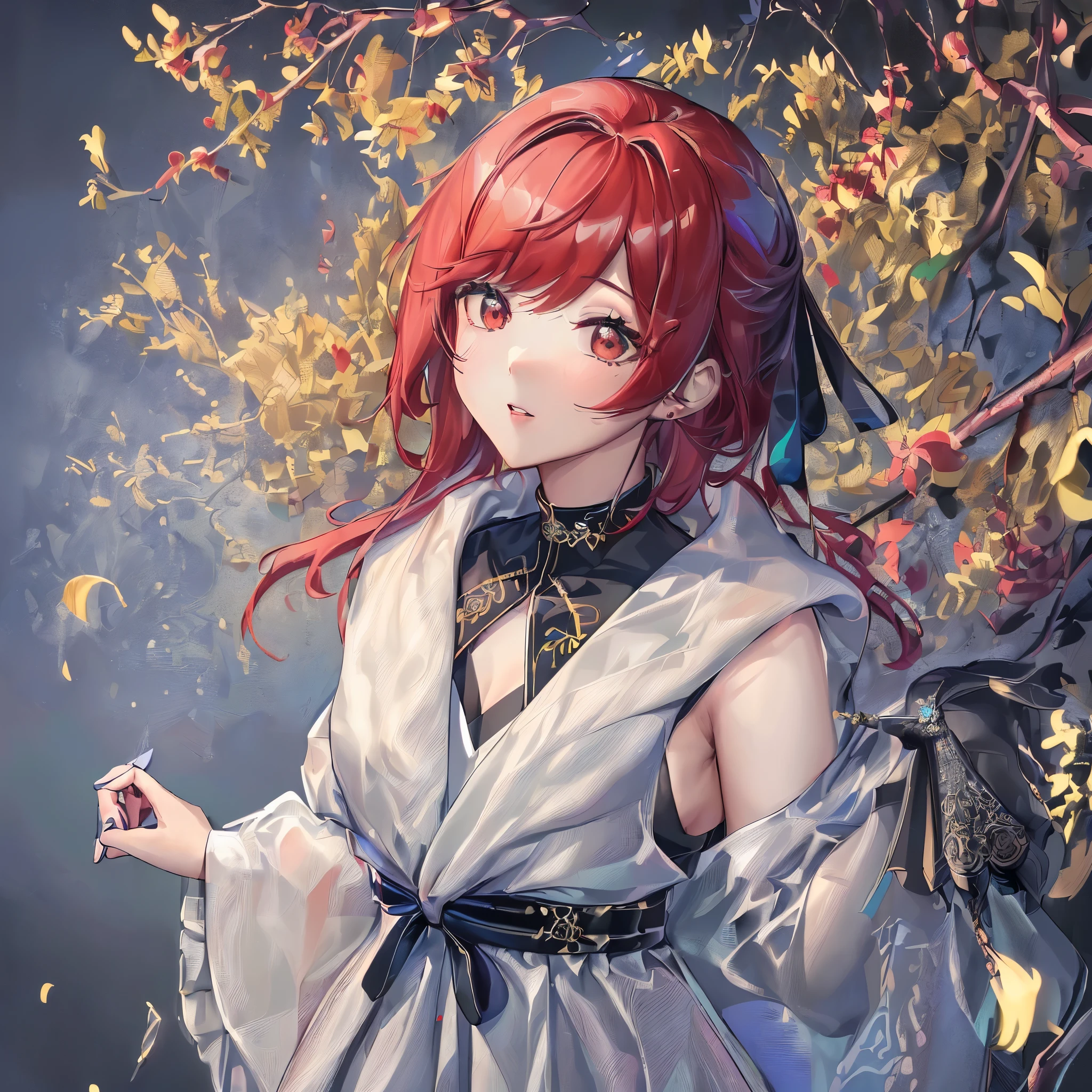 (((( 1 girl, scarlet hair, Right hand armed, // )), 计算机图形图picture处理, ((high quality:1.2, masterpiece:1.2)), absurdist, high resolution, (8K resolution), 8K, 8Kres, 8K res, high detail, Detailed and complex, intricate details, high intricate details, Lots of ridiculous details, super resolution, ultra high definition, 百万picture素, ((Upper body:1.picture,)), 计算机图形图picture处理, ((high quality:1.2, masterpiece:1.2)), absurdist, high resolution, (8K resolution), 8K, 8Kres, 8K res, high detail, Detailed and complex, intricate details, high intricate details, Lots of ridiculous details, super resolution, ultra high definition, 百万picture素,