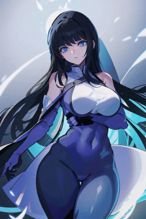 1.a beautiful girl with blue eyes wearing a hero costume showing her ice powers asleep