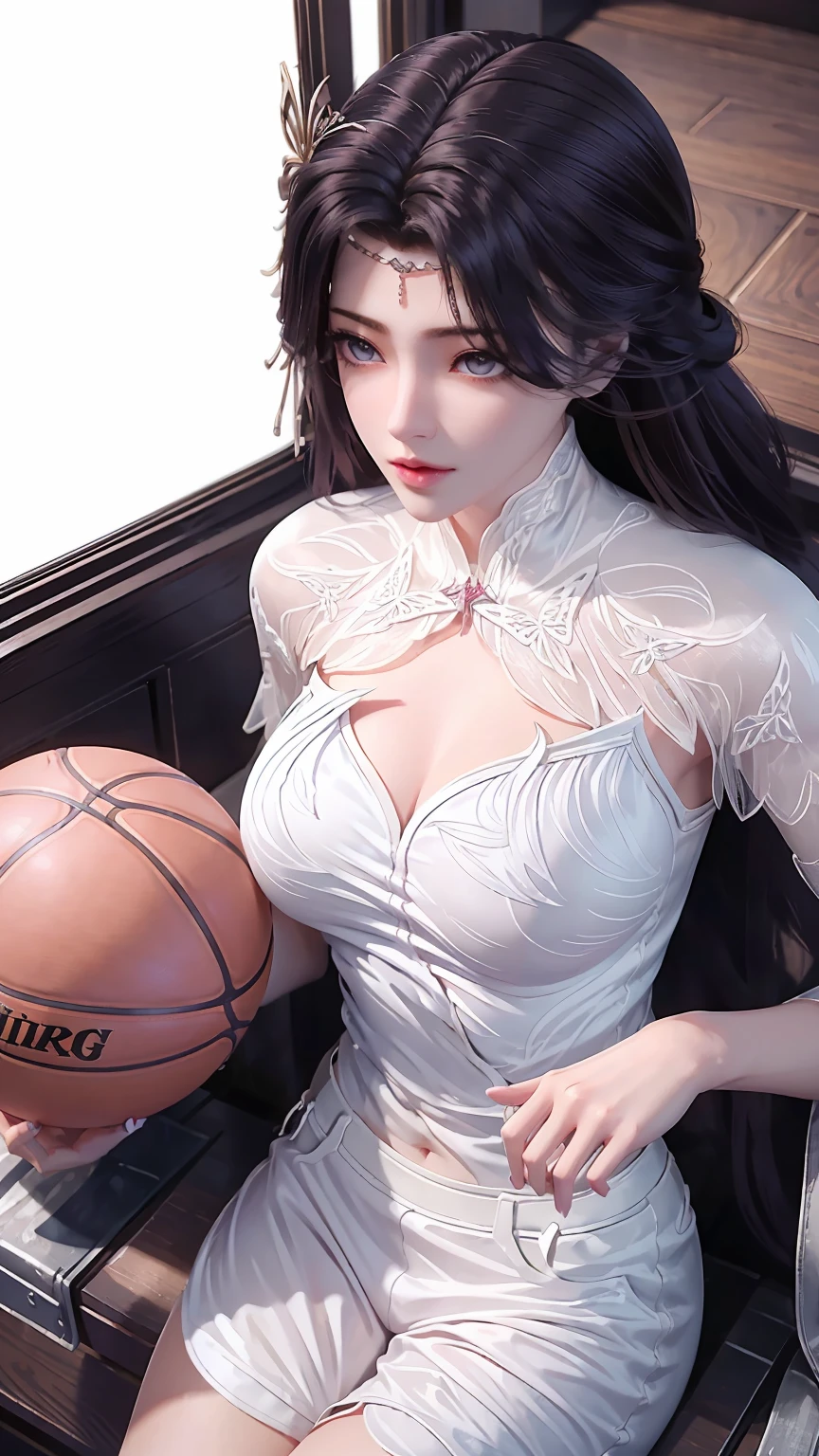 （RAW photos，4 k，A Masterpiece，Highretremely intricaifelike：1 girl.4 pcs），Cinematic lighting Delicate girl with facial features，The chest  extra-big
1 girl Girl， Single focus， summer noon， Hot， Pink basketball jersey gym 1 girl 990s\（stylized\），White and tender skin，The chest  extra-suk ，short pants，perspire，(Bestquality), (Highres), (an extremely delicate and beautiful),,(Beautiful 8k face),(brown eye),(Ulzzang-6500:1 girl.0),(solo),(lookside),(Viewer),(large breast),(NBA),it's over,,lookside,(side), ,(Basketball sportswear),((Play basketball)),((gymnasium)),((speed)),(reality),