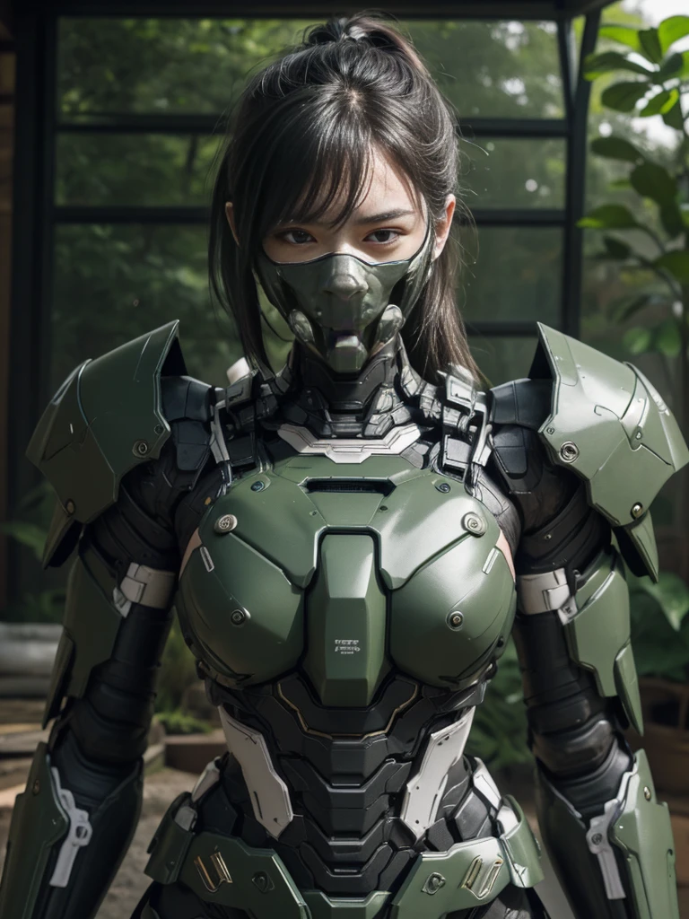  Super détail, détails avancés, Haute qualité, 最Haute qualité, haute résolution, 1080P, disque dur, Beau,(machine de guerre),Beau cyborg middle aged woman,Mecha Cyborg Fille,(Armure vert foncé)((gros dégâts)),femme avec corps mécanique、She is wearing a futuristic machine de guerre weapon mecha,Prise de vue complète du corps)、expression érotique、Visage très moite、Mignon、un masque à gaz、、choses visibles、Tout mon corps est couvert de cicatrices、Mon corps tout entier s&#39;est effondré.、La fumée sort de tout le corps((Des fissures profondes sur tout le corps))