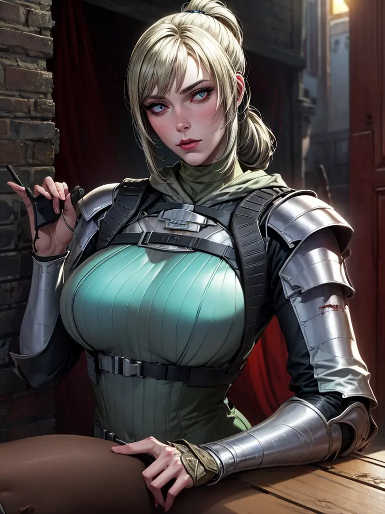 ela_(rainbow_six_siege),solo best quality, masterpiece, extremely detailed cg, extremely detailed 8k wallpaper, beside a carriag...