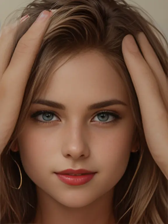 "(best quality, highres:1.2),ultra-detailed,(photorealistic:1.37),portrait,close-up of a detailed girl's face, intense brown eye...