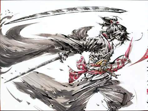 samurai,Obi sword,master piece,highest quality,ultra high resolution,Super detailed,8K