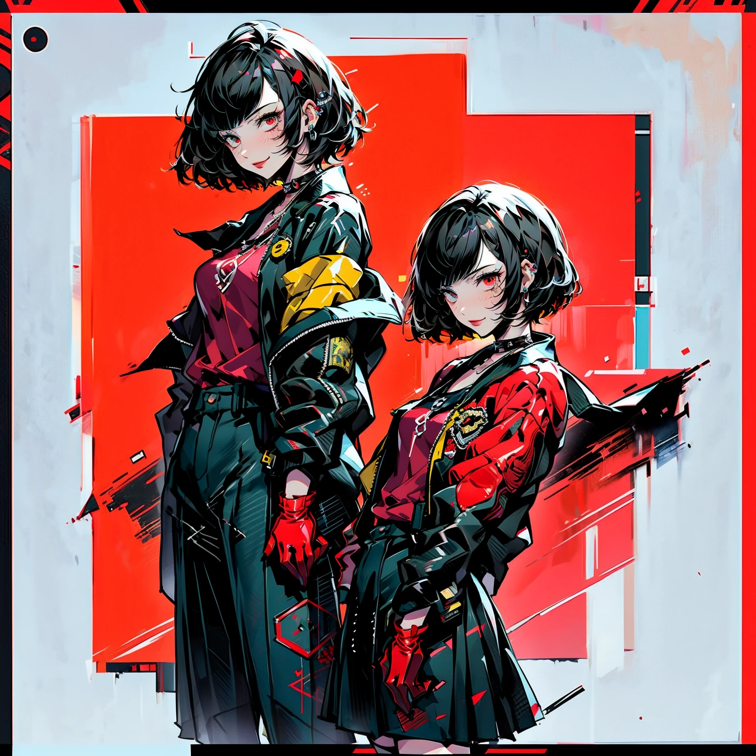 dans le style artistique de persona5 et dans le style artistique de street of rage 4, délinquant, (ils sont), mature_femelle, rougir, mature, femme plus âgée, 2, Tenue de professeur Sukeban, (1fille, seulement femelle, seulement, seulement focus)++++, foulard, ils sont teacher, ils sont Lutteer, Long_manches, open veste, blue veste,( Jean)+++, light skin tone femelle, (tout le corps)+++++, veste, biker veste, ruban adhésif, bras_soutien, gants, rouge_gants, gants de mariée, Vernis à ongle, bottes, noir_chaussure, Lutteer outfit, (tout le corps)+++++++, Sablier, visage mature, Sourire effronté, visage effronté, les rides, (rouge hair, Cheveux courts, coupe au carré, des boucles d&#39;oreilles, perçages d&#39;oreilles), rouge eyeighting art, Arts martiaux, debout, Lutteing_position, Lutte, Lutteing), Couleurs supplémentaires, 2j, Mégapixel, perfectionnisme, éclairage d&#39;accentuation, Full HD , (chef-d&#39;œuvre:1.2), (plan complet du corps:1),(tir de cow-boy:1.2), (très détaillé:1.2),(visage détaillé d&#39;anime:1.2), Coloré, Un œil détaillé, (paysage détaillé:1.2), (éclairage naturel:1.2), ((ils sont school teacher)) de Vincent Di Fate: Aide-mémoire, Plan anamorphique, Règle des tiers, visage par Artgerm et WLOP,