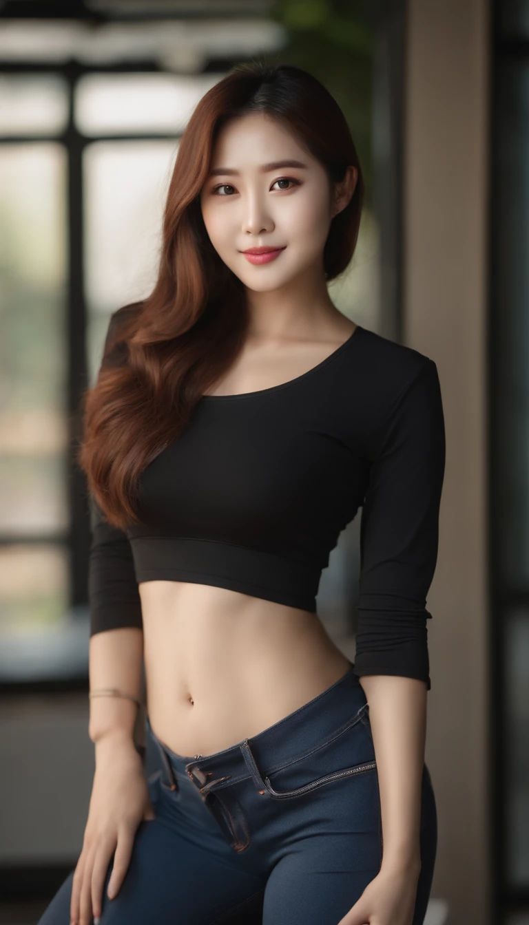 Three-point lighting,soft light, beautiful korean woman，Korean girls have  beaut - SeaArt AI