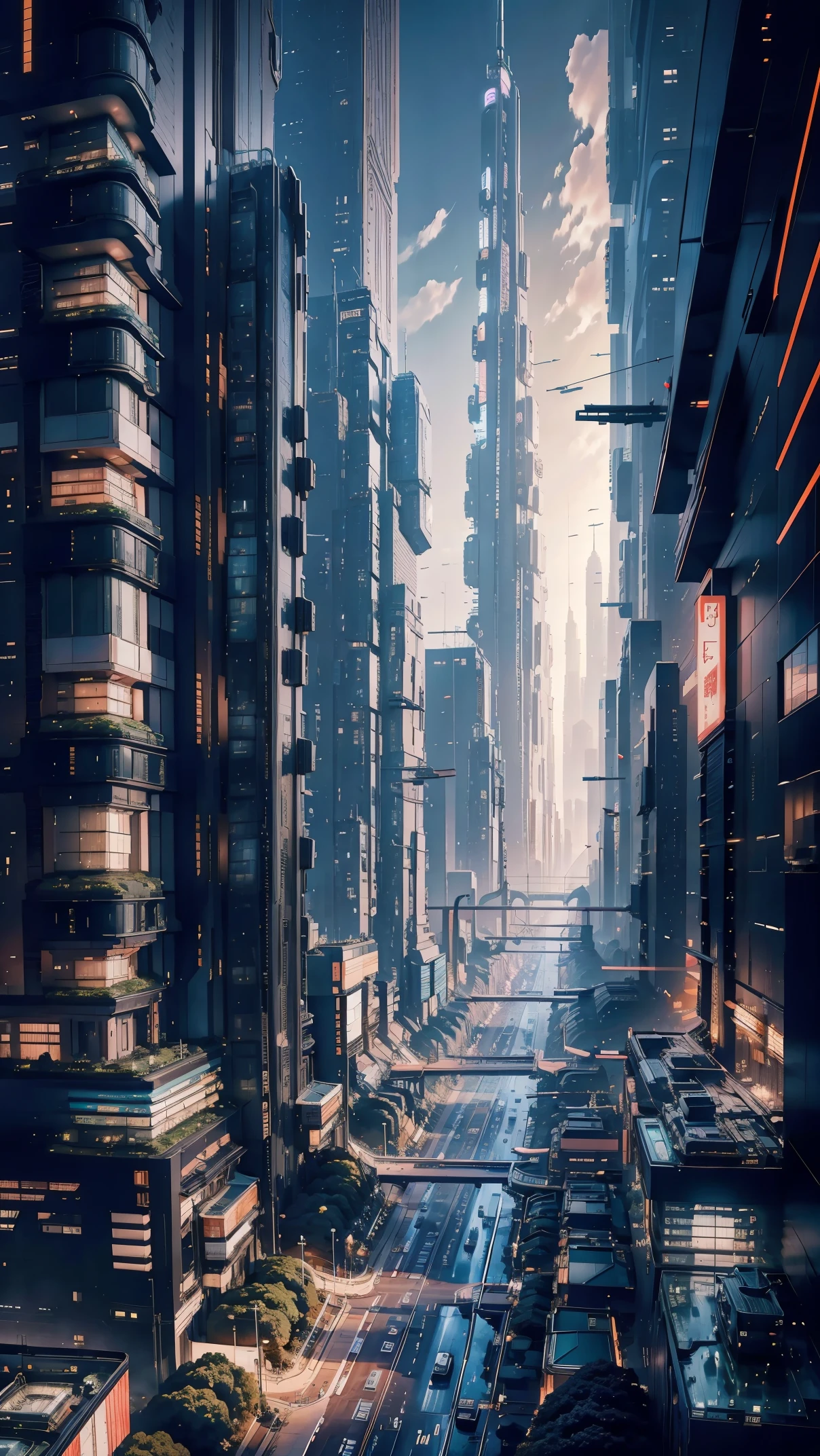 Tokyo 1000 years from now as seen from the sky,master piece,highest quality,ultra high resolution,(Super detailed:1.2),8K,photorealistic,best aesthetic,beautiful