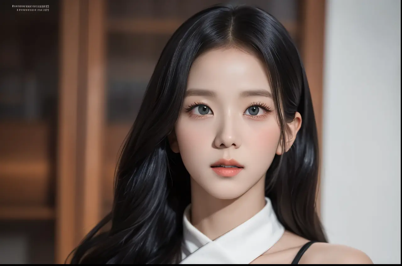 Jisoo has a balanced oval face, với các đường nét delicate, harmony. Her face is considered by many people to be naturally beautiful, No need for a lot of makeup.

Eye: Jisoo has big eyes, round, long lanh, light brown color. Her eyes are likened to "puppy...