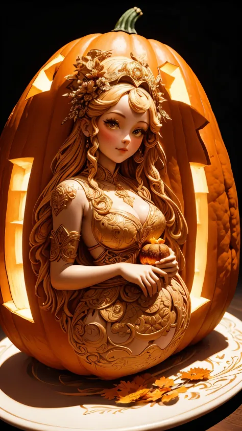 Fusion pumpkin background