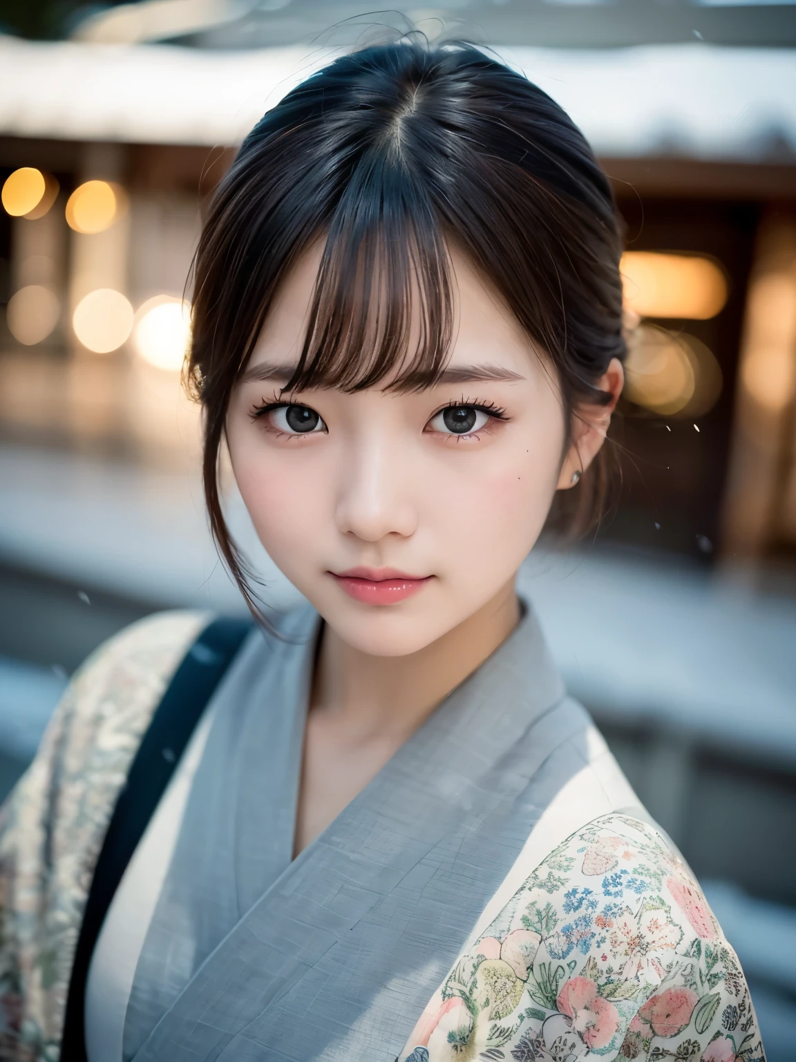 ((de la plus haute qualité, 8k, dessus de la table: 1.3, Photo brute)), netteté: 1.2, (1 fille AESPA :1.1), seulement, (réaliste, photoréaliste: 1.37), (mise au point du visage: 1.1), visage mignon, visage hyperdétaillé, (cheveux courts en désordre: 1.2), petit sourire, thème japonais, Kimono à motif fleuri, debout au Jardin du Japon, (beaucoup de neige:1.2), éclairage cinématographique, Beau maquillage japonais, Une belle femme qui symbolise la culture japonaise, Costumes aux motifs lumineux, 
CASSER 
(fond de couleurs sourdes:1.2), (photo fanée:1.3), photo polaroïd, (grain de film:1.3), profondeur de champ, (bokeh:1.1), (Lumière et ombre:1.1), (tir de cow-boy:1.2), 