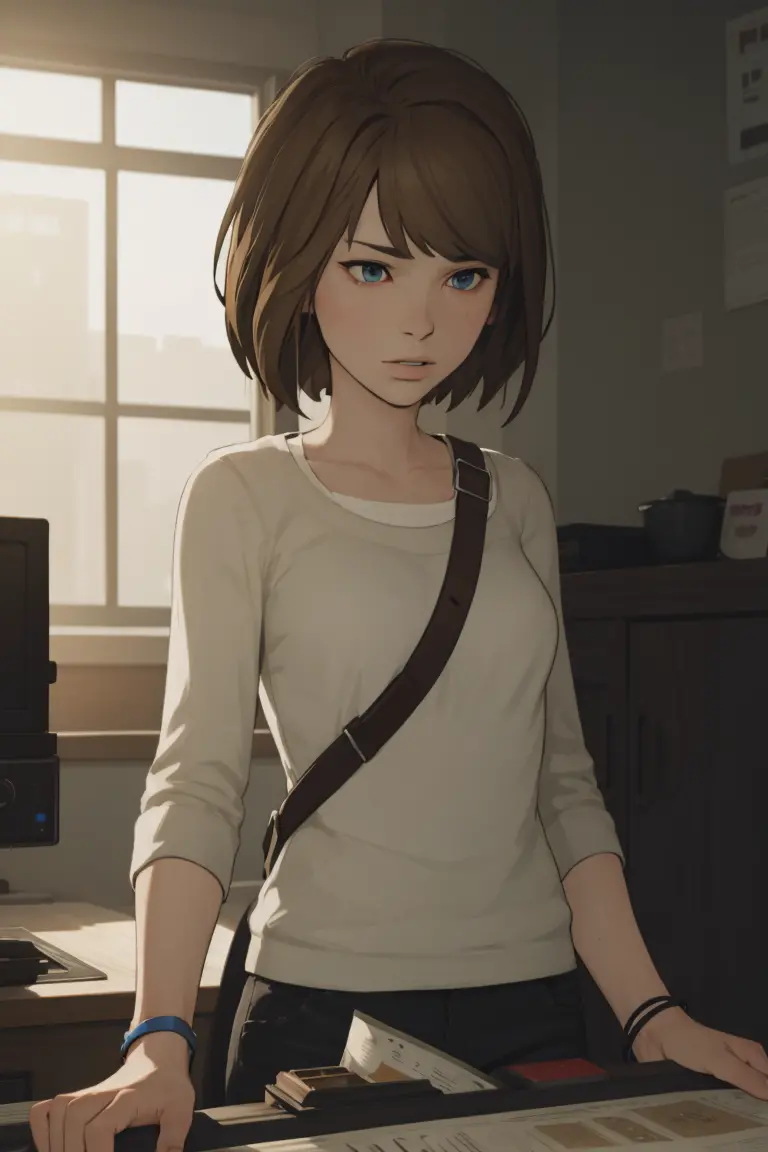 Max caulfield, facing viewer, maxinecaufield_byammpu