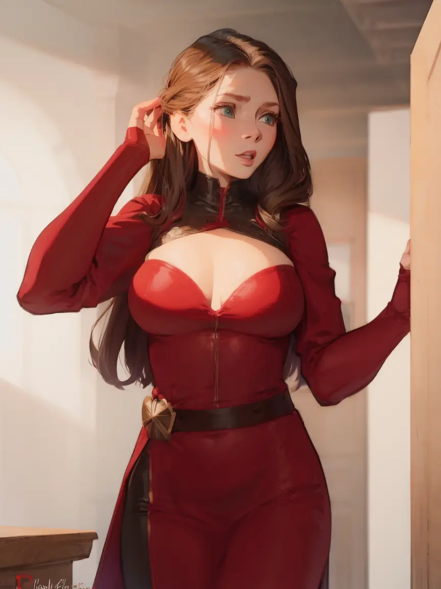 scarlet witch, marvel, elizabeth olsen