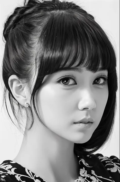 (best quality,ultra-detailed,realistic),(portraits),(black and white),(soft lighting),(japanese beautiful face),(detailed facial...