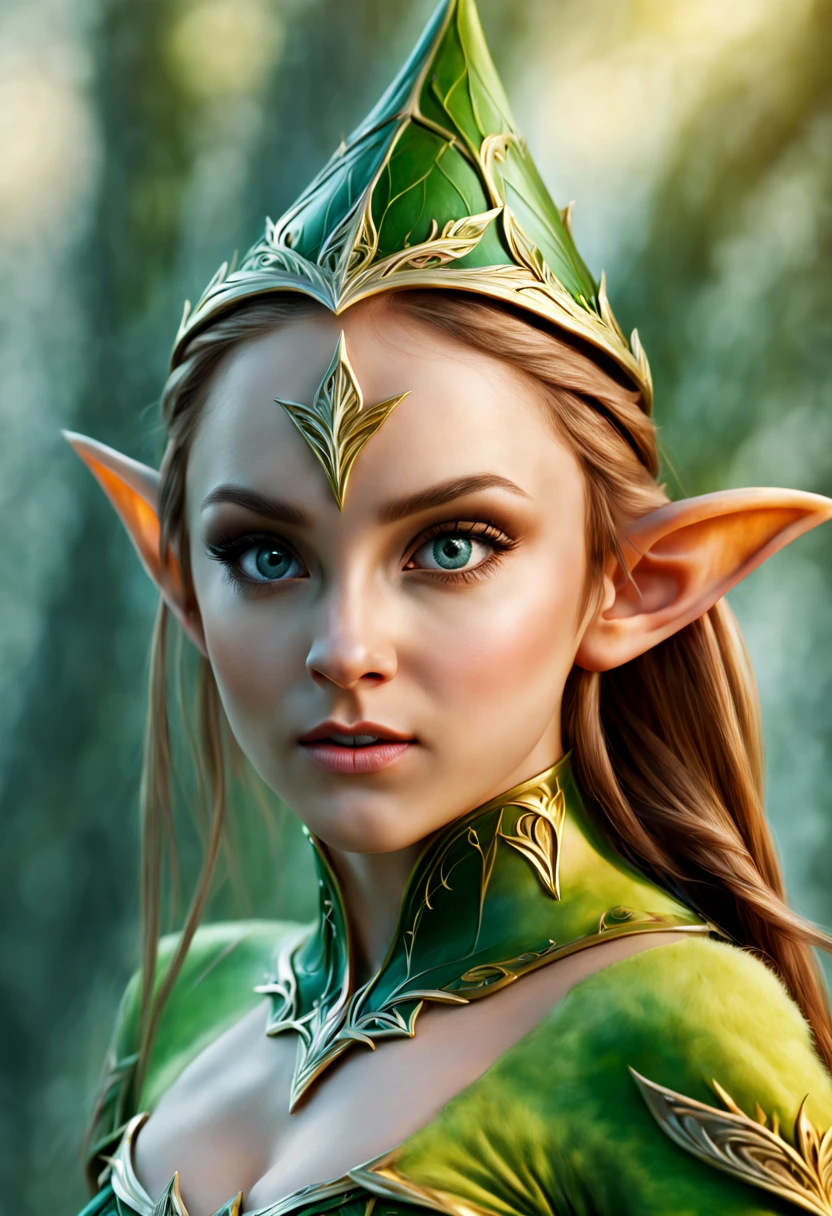 Hyper-detailed photograph of a captivating elf portrait: 1.2), (sharp focus, hyper-detailed, highly complex: 1.20), (natural lighting: 1.2), extremely high resolution details, photo-realistic