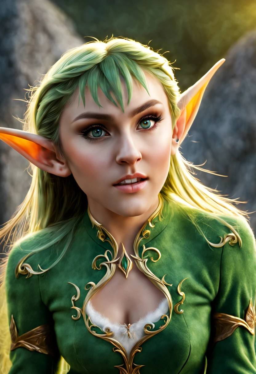 Hyper-detailed photograph of a captivating elf portrait: 1.2), (sharp focus, hyper-detailed, highly complex: 1.20), (natural lighting: 1.2), extremely high resolution details, photo-realistic