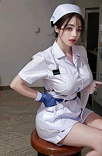 nurse uniform,hospital, latex nurse suit,nurses,busty - SeaArt AI