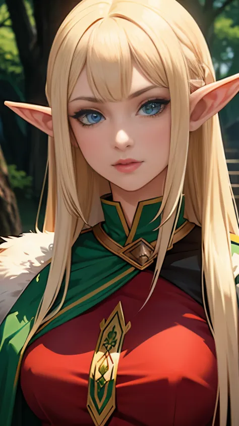 Portrait of an elf in a role-playing game