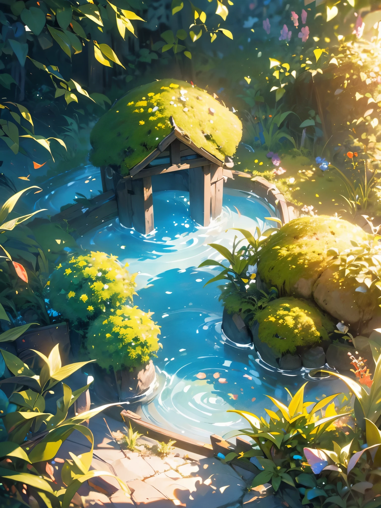 Masterpiece, best quality, (highly detailed CG unity 8k wallpaper), (best quality), (best illustration), (best shadows), round radish hut covered with moss, isometric 3D , octane rendering, ray tracing, highly detailed