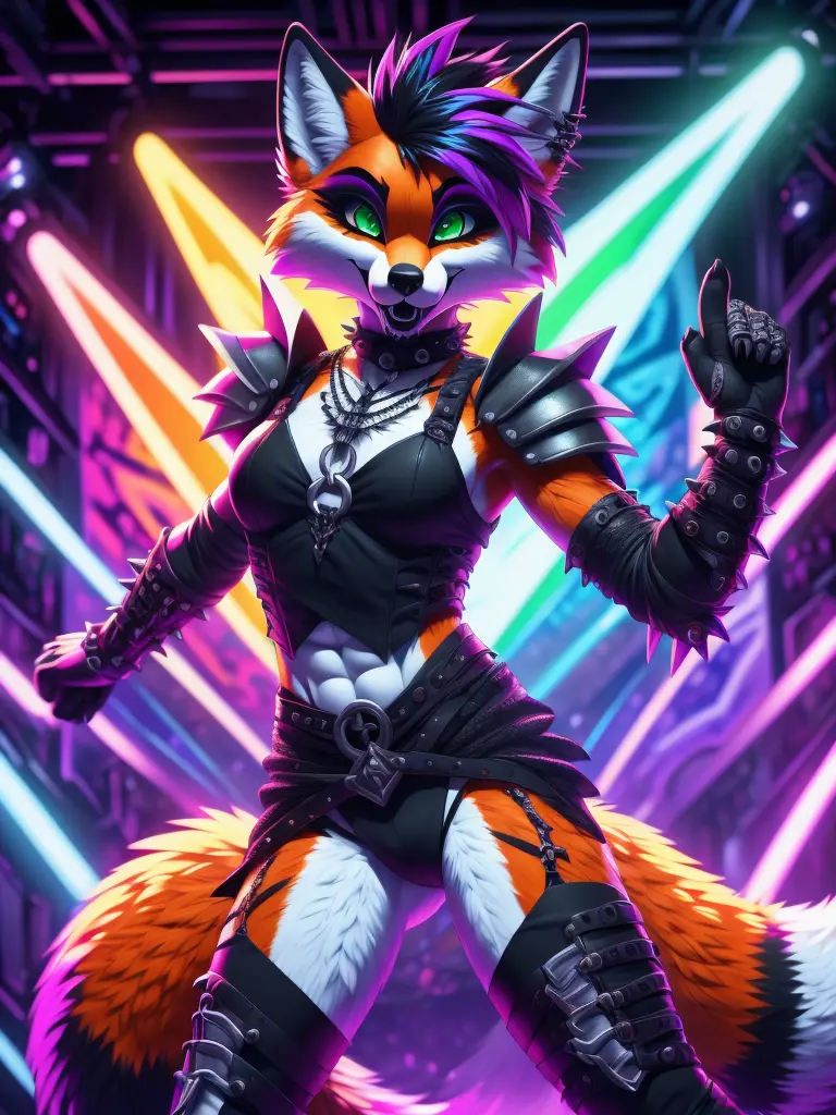 (best quality,4k,8k, highres, masterpiece:1.2), (furry; anthro fox), well-toned abs, ultra-detailed, dynamic lewd pose, ((horny)...