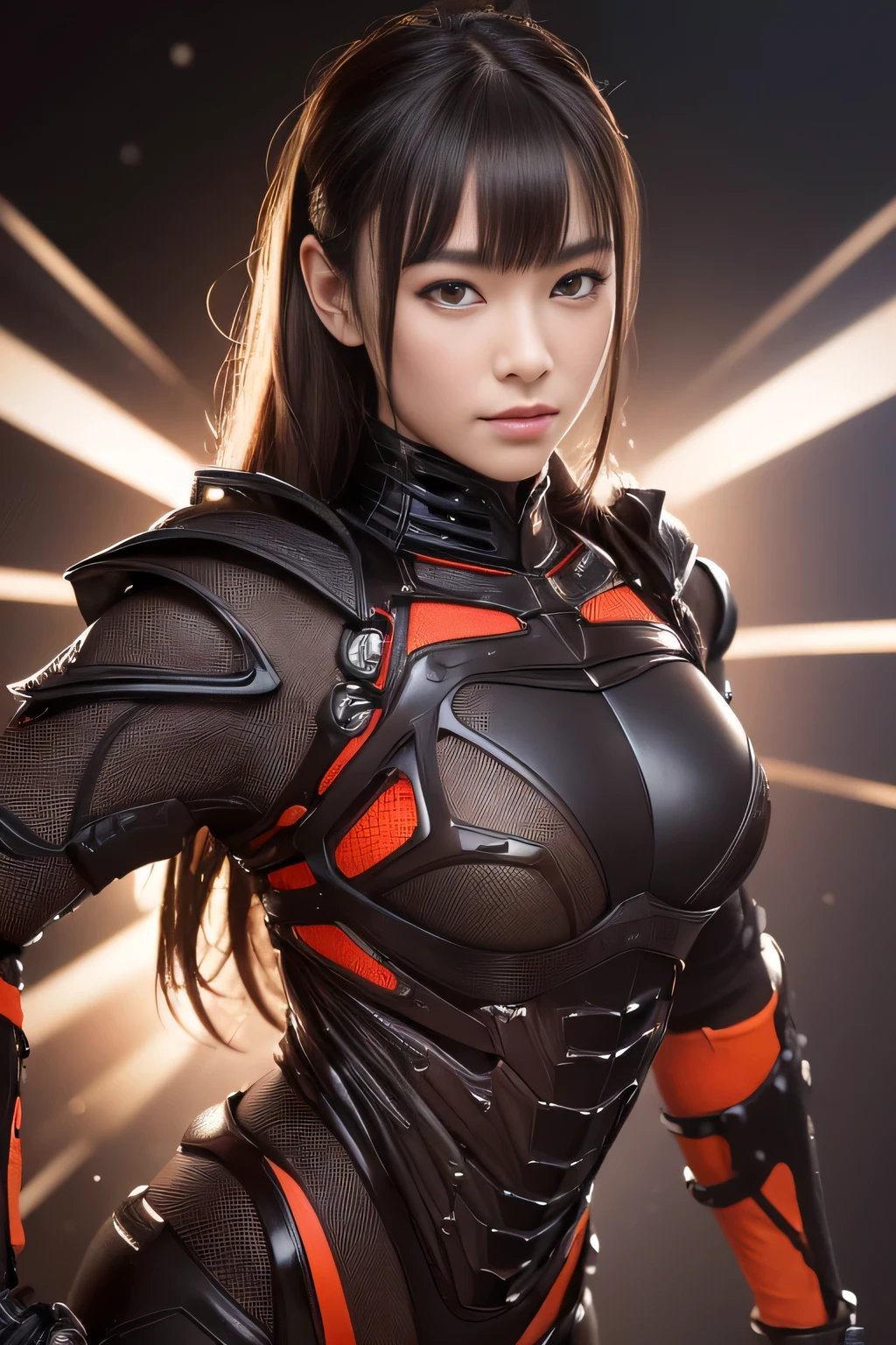 (High resolution,masterpiece,highest quality,Very detailed CG, anime, official art:1.4), realistic, photograph, amazing detail, all complicated, luster and luster,great many layers, 8k wallpaper, 3D, sketch, cute, figure,( alone:1.4), perfect female proportions,villain&#39;s daughter, (Fusion of dark brown cockroach and lady:1.4), (brown cockroach form lady:1.2), (brown cockroach woman:1.2), (Fusion:1.2), (alone:1.4), (evil smile:1.2), muscular, abs, (Cockroach brown exoskeleton bio insect suit:1.4), (Cockroach brown exoskeleton bio insect armor:1.2), (brown transparent cockroach feathers:1.4), (brown cockroach antenna:1.3),