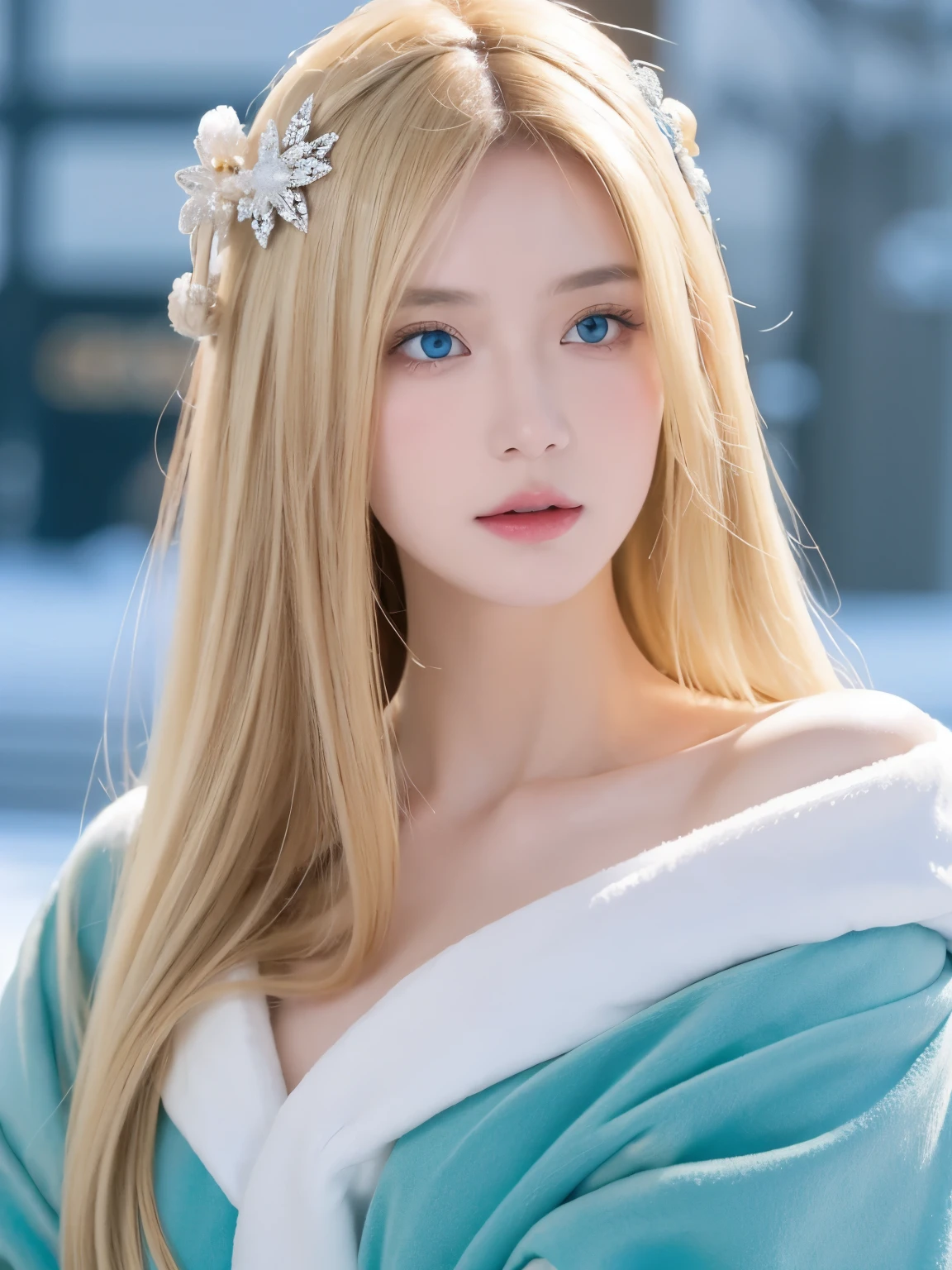 ภาพจักรพรรดินีที่สวยงาม, blonดีe hair, ดวงตาสีฟ้าที่สมบูรณ์แบบ, ด้วยความยอดเยี่ยม, Impossibly Eye-catching Big Christmas Heaดีดีress, เสื้อผ้าเสื้อคลุมซานตาคลอส, ทุกอย่างคริสต์มาส, หิมะ, สมมาตร, ดีramatic stuดีio lighting, โรโคโค, พิสดาร, ผักสีเขียว, เอเชีย, สถิตยศาสตร์, ใกล้ชิด, ดี&ดี, แฟนตาซี, ซับซ้อน, สง่างาม, Very ดีetaileดี, ตัวเลข, สถานีศิลปะ, octane renดีering, 8ก, แนวคิดศิลปะ, เคลือบ, โฟกัสคมชัด