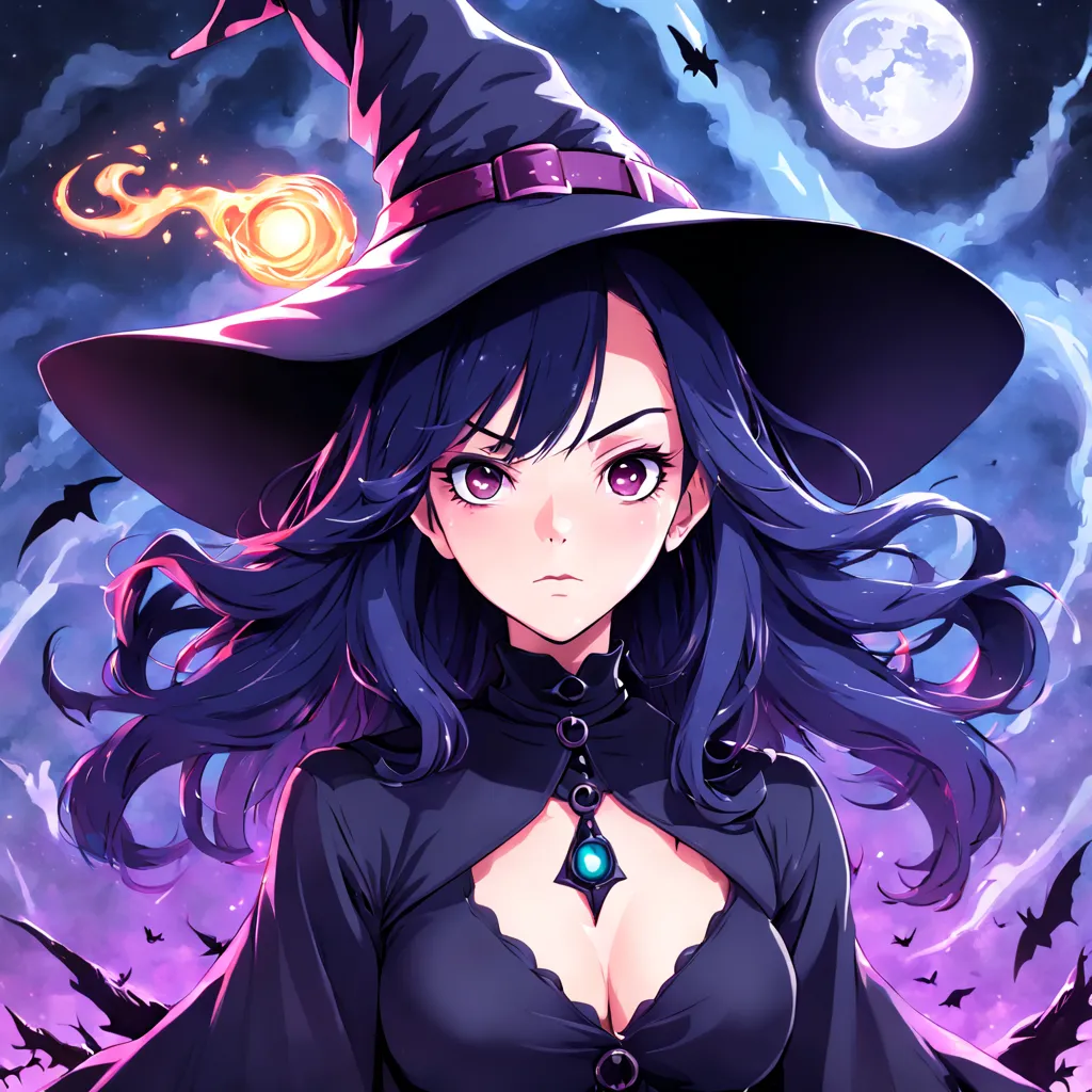 which is witch, in album anime art style