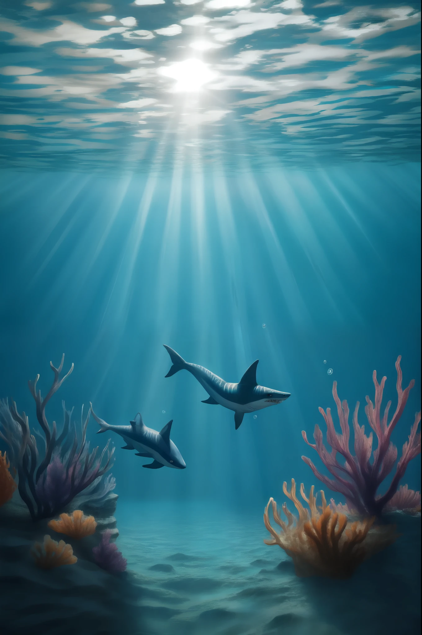 1/9/24 Sharks created with SeaArt AI