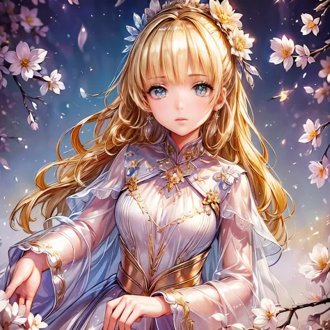 (highest quality:1.4),(masterpiece:1.4),super detailed,8K,cg,exquisite,Upper body,Lonely,thumb girl,Little Princess,flowing coat...