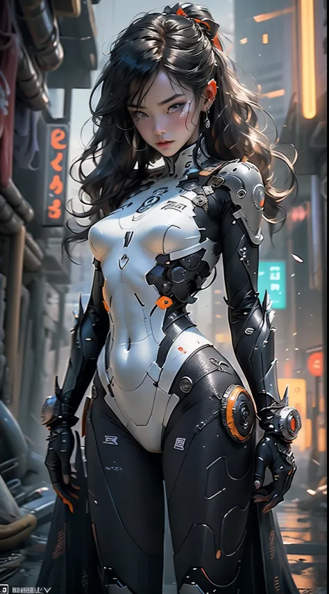 (((young chinese adult))), ((best quality)), ((masterpiece)), (detail: 1.4), 。.。.3D, A Beautiful Cyberpunk Woman，Micro pliers in...