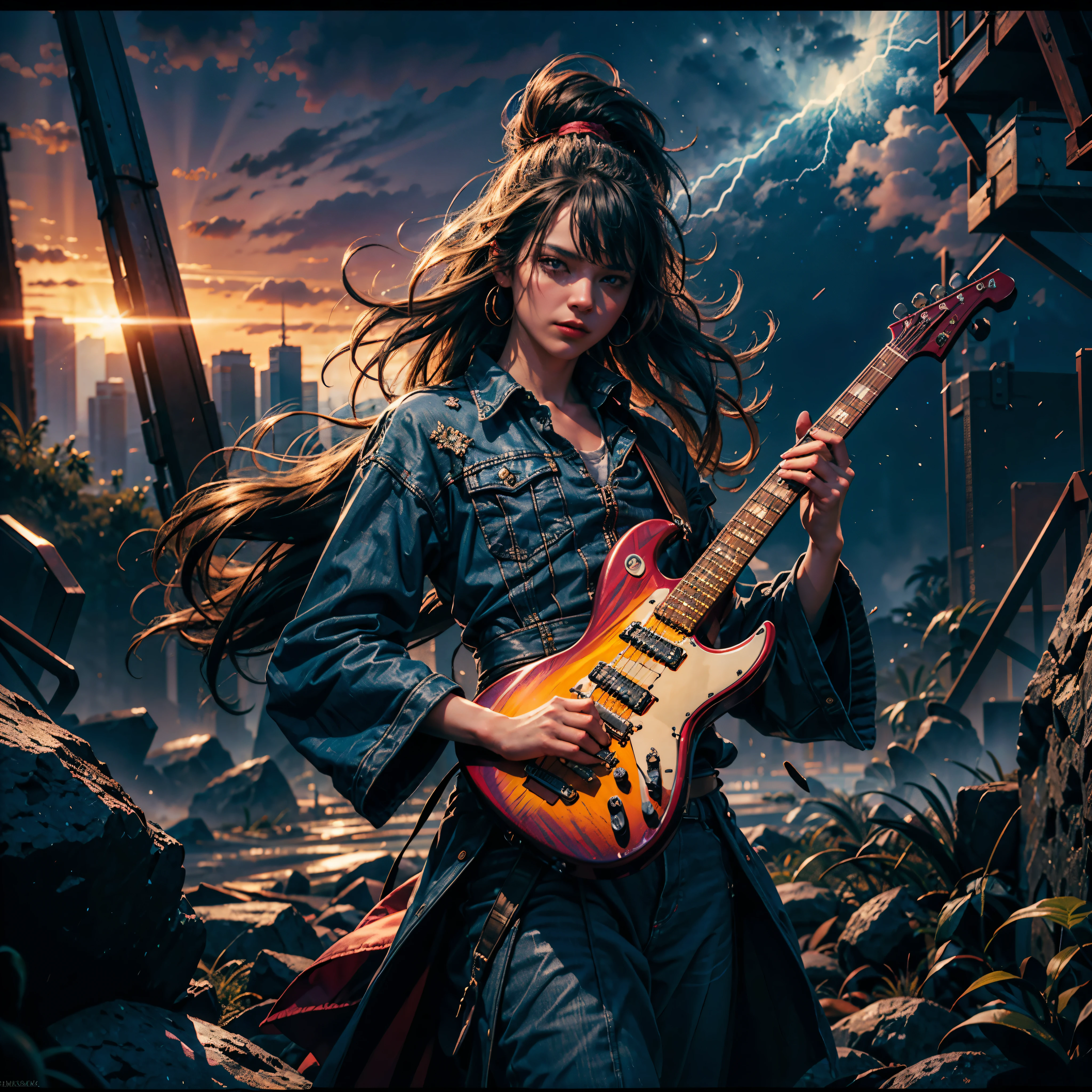 銀河星雲星星星雲繁星點_天空日落寬敞日出全景陽光, "小丑" A photograph of a Joker playing an electric guitar in the style of 小丑 (2022) artstation deviantart pinterest 上的趨勢 Furaffinity 詳細逼真的超高分辨率 hdr 拍攝，具有超詳細的照片級真實高光和陰影詳細高分辨率路徑追踪對比明暗電影陰影，作者：Zdzislaw Beksinski, IMAX 品質, (蓬亂的頭髮, 細緻的眼睛) , 完美的構圖, 情緒化的, 和諧, 非常詳細, 高預算, 史詩寫實主義, 電影般的_陽光華麗傑作超UnrealEngine5深路徑等距長條圖_360度全域發光飽和體積閃電_對比細緻複雜的超_高細節超_高品質最大超_高畫質超_照片逼真的最佳超_高解析度 cgi vfx sfx 精確反射 生動的顏色編碼 改進的 Octane 渲染 UHD XT3 DSLR HDR romm rgb pbr 3dcg fxaa blay 增強 fkaa txaa rtx ssao opengl-shader glsl-shader 後處理 色調陰影 單元格著色 後處理色調 opengl-shader glsl-shader 後處理色調陰影 單元格著色 後期製作陰影 類比 後處理色調色調。_清晰度焦點對稱變化多等. --s 1000 --c 20 --q 20 --混沌 100