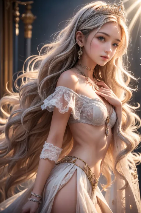 ((RAW shooting:1.5, realistic:1.5, 8K, highest quality, masterpiece, ultra high resolution)), Inside the luxurious British Royal Palace, professional camera work:1.3, Highly detailed skin and facial textures:1.3, glow light effect, Super detailed:1.3, cute...
