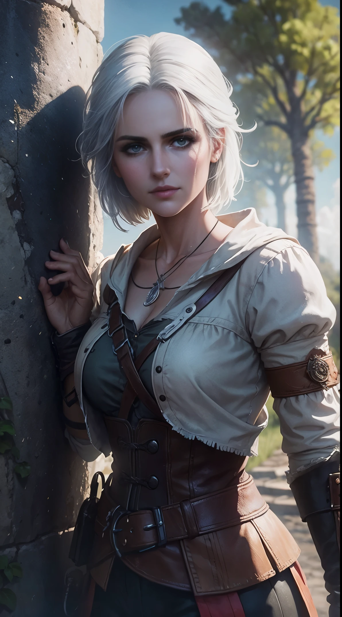 The Witcher Ciri ,35mm lens, fot, ultra details, HDR accurate texture details, ultra HD,16K,