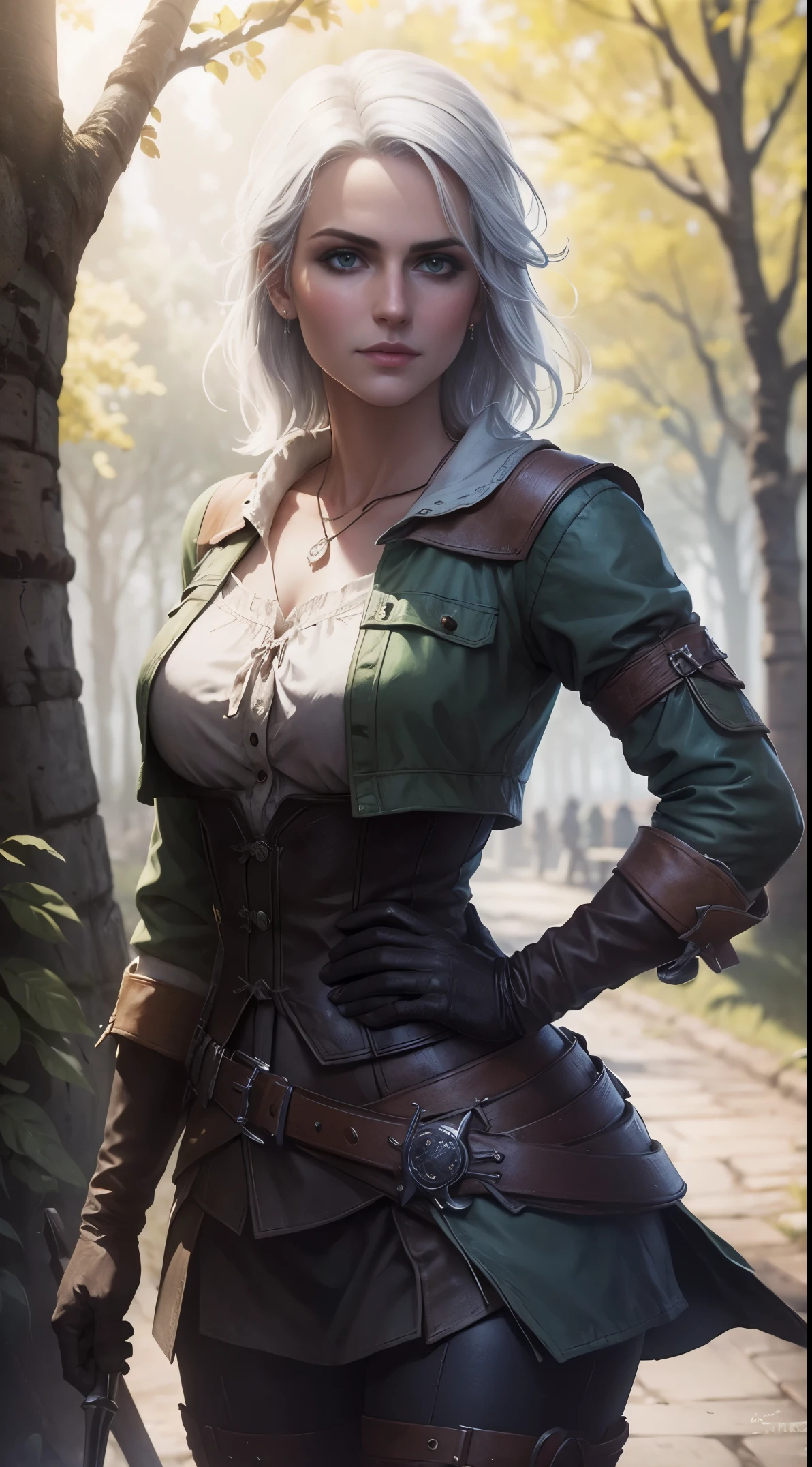 The Witcher Ciri ,35mm lens, fot, ultra details, HDR accurate texture details, ultra HD,16K,