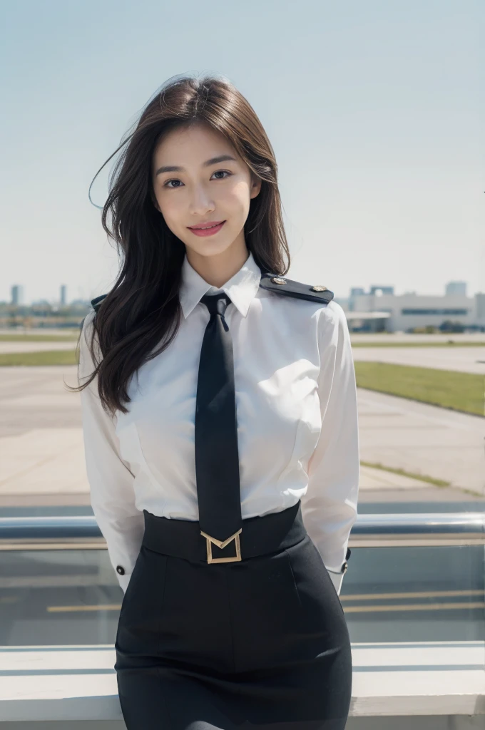 (on the table, best quality, realistically, Super detailed, meticulous, high resolution, 8k wallpaper), Close-up portrait of a beautiful woman, Chariada, smiling, light brown messy hair, Perfect dynamic composition, 美丽meticulous的眼睛, Just like the cover of a fashion magazine, on campus