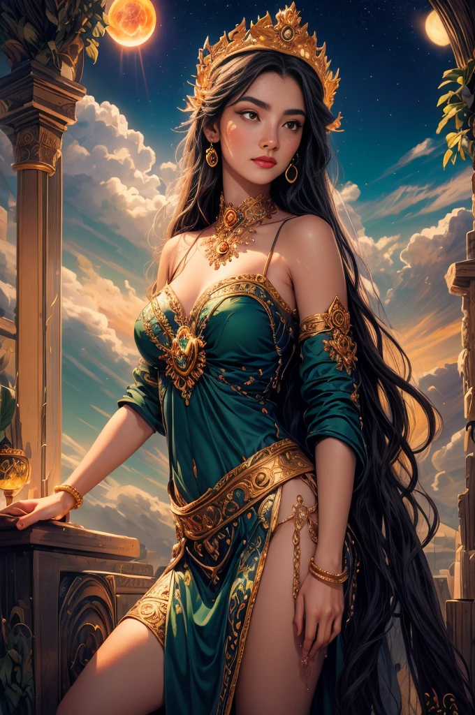 の肖像画(( ジプシーの女性 )) バラで飾られた長い黒い巻き毛, 最も美しい女性, 魅惑的な緑色の目, 高解像度, 私は8Kです, 18歳, 海の女神, 海の女神, ルーシエン, 女神の芸術, ギリシャ神話の女神, 月の女神, 愛と平和の女神, 美しい女神, 地球の女神の神話, 母なる女神, 素晴らしい女神の肖像画, フランク・ケリー・フリース, エスティロ・カロル・バク, ((美しい顔)), 超高精細, より良い品質, 32kウルトラ , ウルトラHD